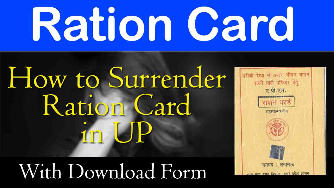 Surrender Ration Card